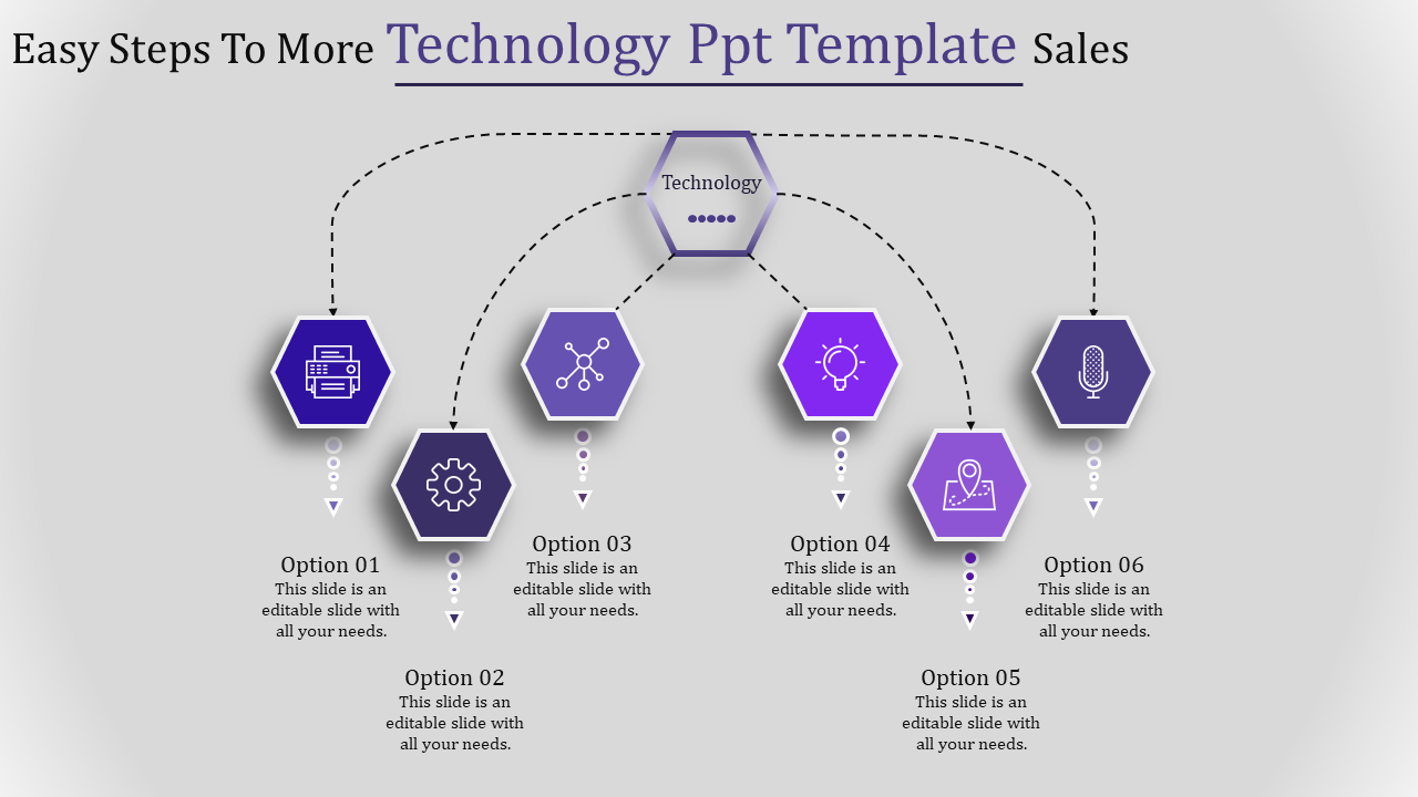 technology ppt template-Easy Steps To More Technology Ppt Template Sales-6-Purple